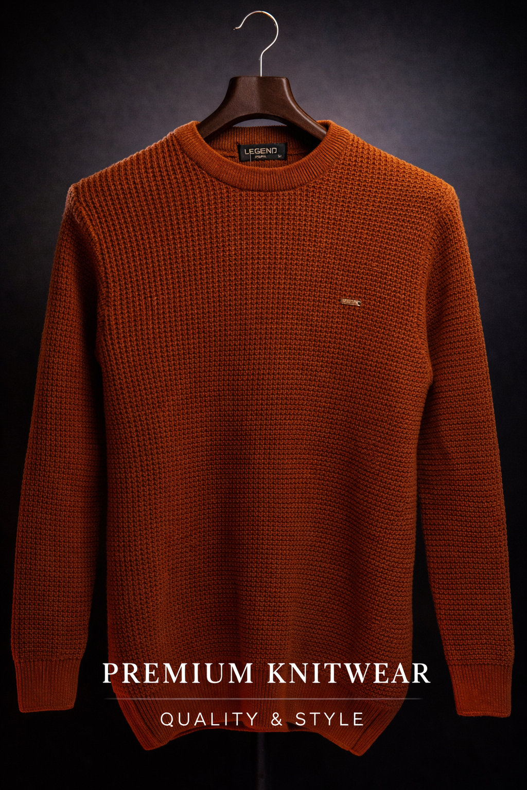 Men's Waffle Knit Sweater