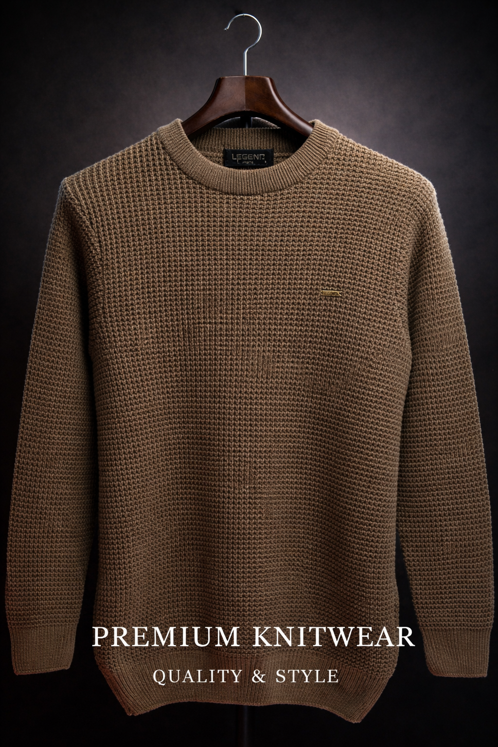 Men's Waffle Knit Sweater