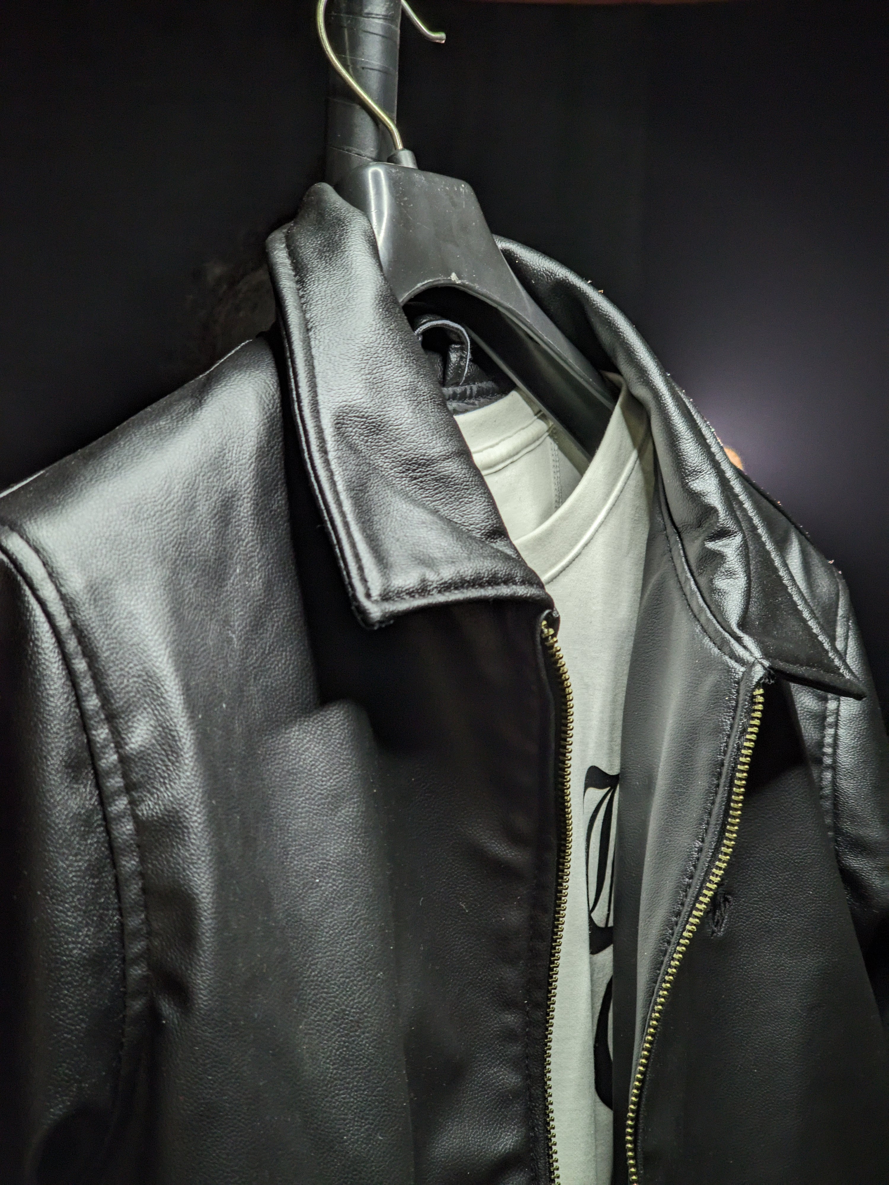 Black Faux Leather Jacket (PRL Inspired)